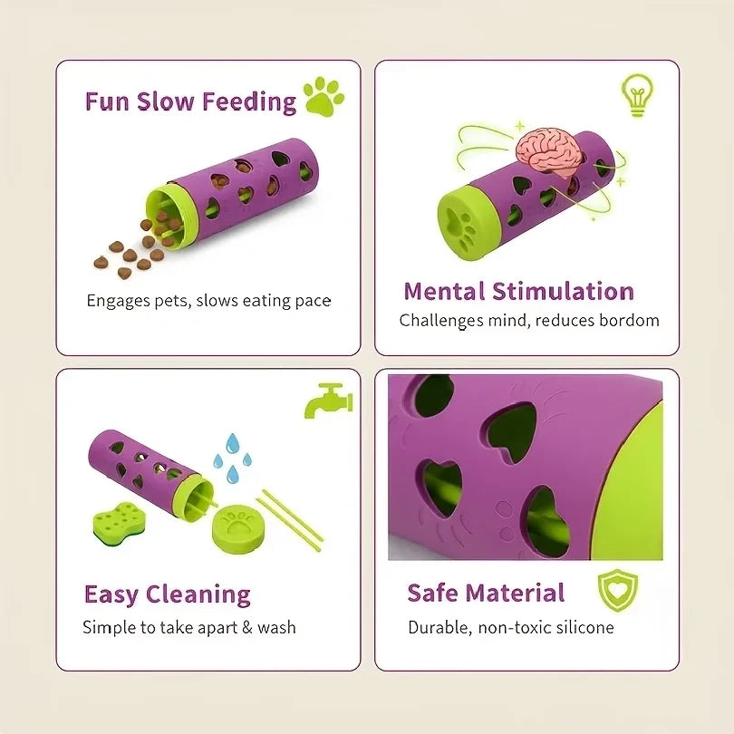 Slow Feeder Chew Toy – Bite-Resistant Interactive Treat Dispenser for Pets