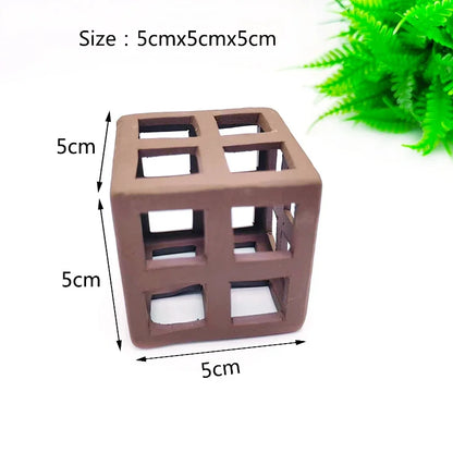 Ceramic Fish Tank Cave – Simulation Stone Hideout for Fish, Shrimp & Crayfish