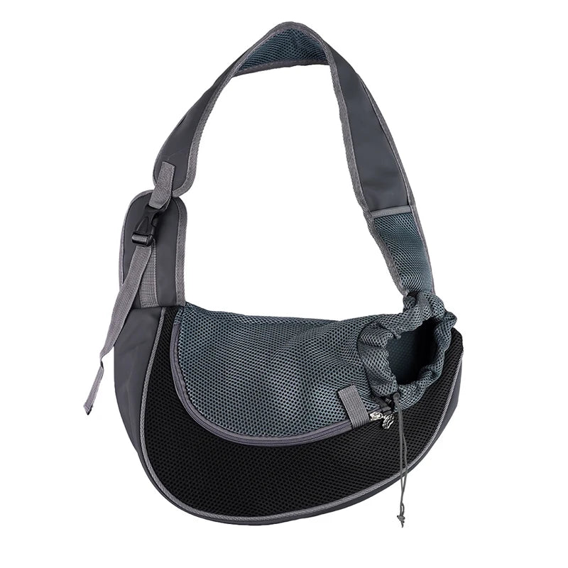 Crossbody Pet Carrier Bag – Portable Mesh Travel Tote for Cats & Dogs