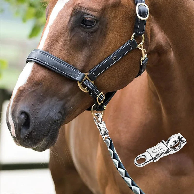 Quick Release Horse Panic Hook – Heavy Duty Zinc Alloy Clip for Equestrian Use