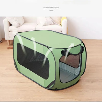 Waterproof Pet Travel Crate – Foldable Oxford Cloth Dog Carrier for Indoor & Outdoor Use