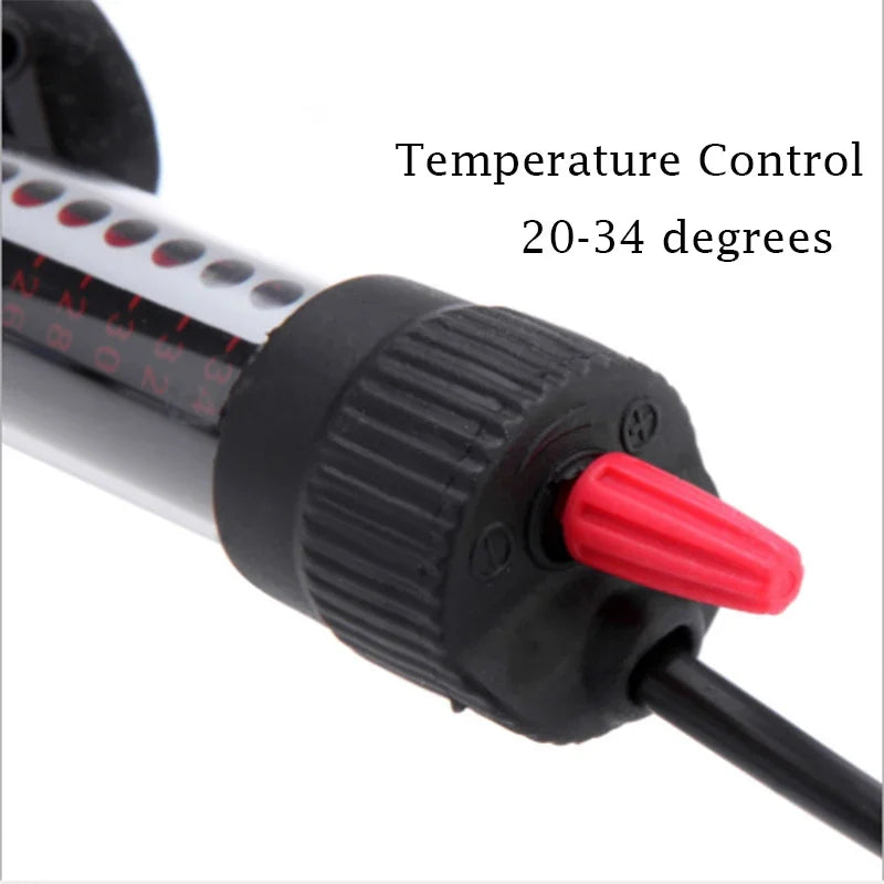 Fish Tank Water Heater – 25W–300W Adjustable Submersible Heating Rod (EU Plug)