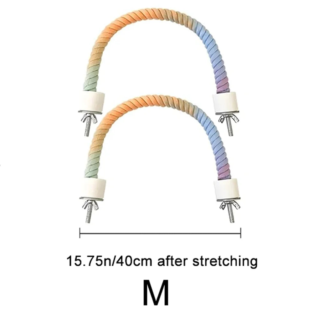 Bendable Bird Perch Rope – Cage Climbing Accessory for Cockatiels & Parakeets