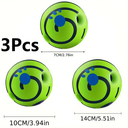 Giggle Sound Dog Ball – Interactive Wobble Toy for Active Dogs