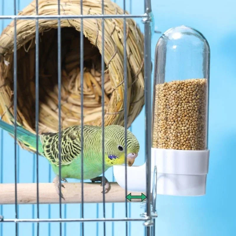 Acrylic Bird Food Container – No-Mess Feeder for Parrots & Small Birds