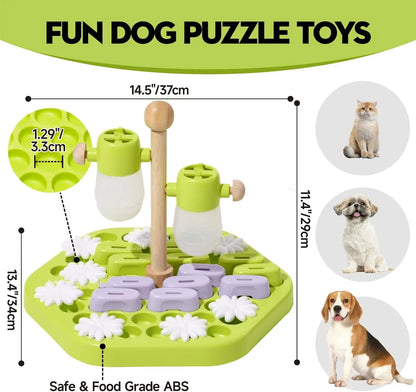 MEWOOFUN Advanced Dog Puzzle Toy – IQ Training & Treat Dispensing Slow Feeder