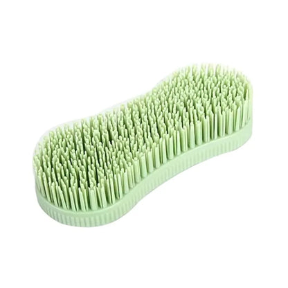 1Pcs Colorful Horse Grooming Brush Silicone Plastic Horse Accessories Hard Bristle Equestrian Massage Tool