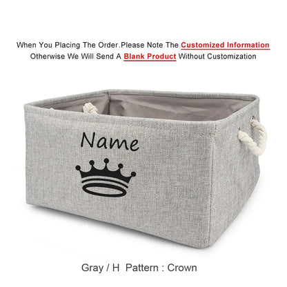 Custom Pet Storage Box – Dog Paw Basket for Toys, Clothes & Accessories