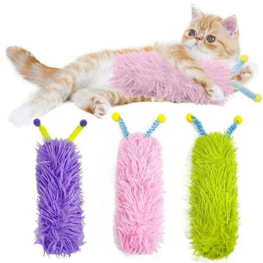 Interactive Cat Pillow Toy – Soft Catnip Plush Toy for Indoor Cats & Kittens