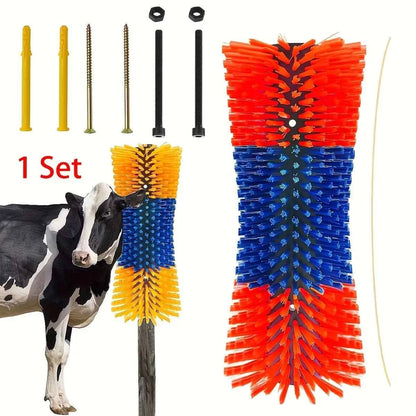 Dairy Cow & Horse Body Brush – Heavy-Duty Grooming Brush for Livestock Care