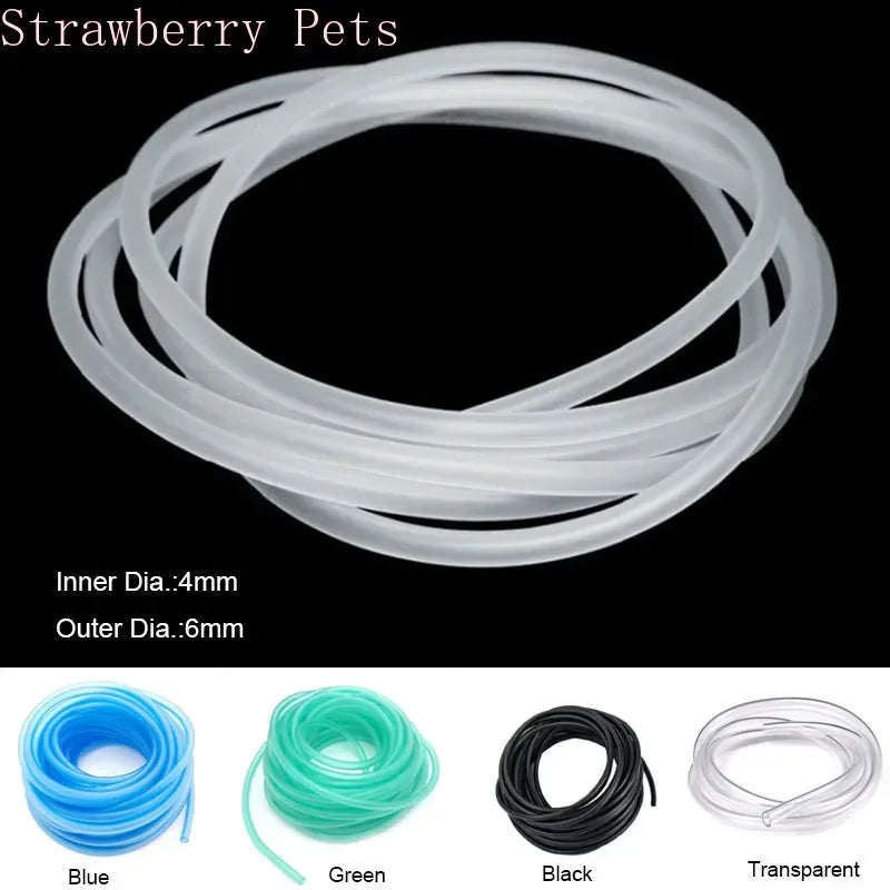 Silicone Fish Tank Air Tube – 1M–10M Oxygen Pump Hose for Aquarium & Pond Use