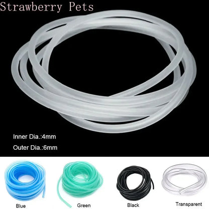 Silicone Fish Tank Air Tube – 1M–10M Oxygen Pump Hose for Aquarium & Pond Use