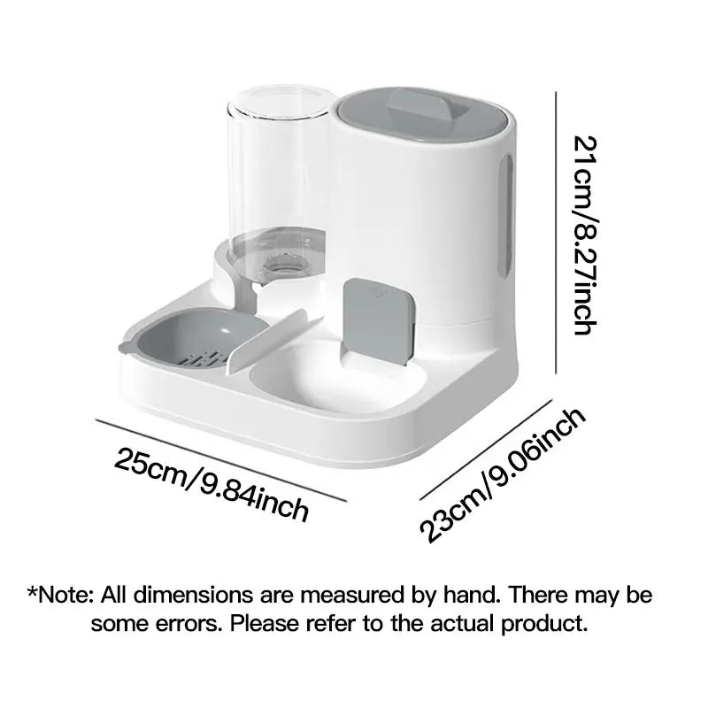Spill-Proof Pet Feeder – Automatic Gravity Food & Water Station for Cats and Dogs