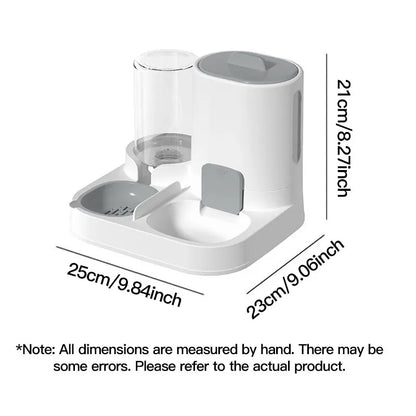 Spill-Proof Pet Feeder – Automatic Gravity Food & Water Station for Cats and Dogs