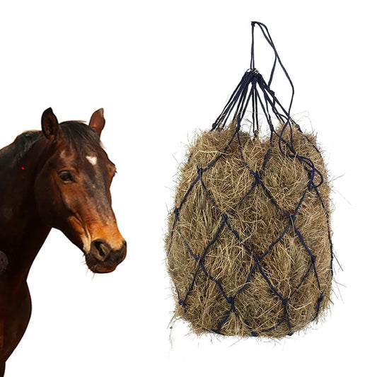 Horse Hay Feeder Net – Slow Feeding Haylage Bag for Stable & Trailer Use
