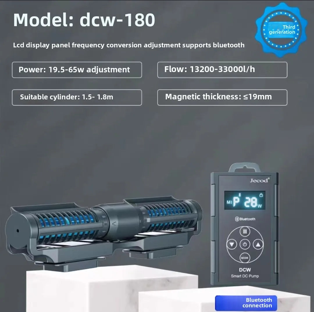 Silent Aquarium Wavemaker Pump – Jebao Jecod DCW Bluetooth Water Circulation Pump
