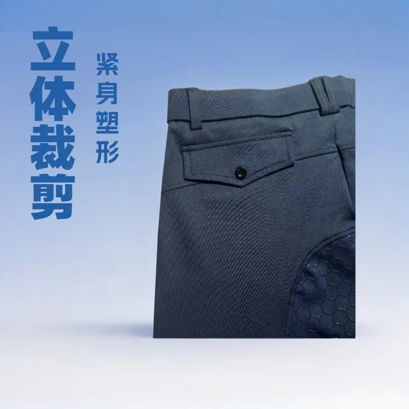 Summer Horse Rinding Pants with Pockets Silicone Anti-slip Slim Equestrian Breeches Breathable Horse Riding Clothes for Women