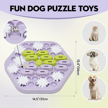 MEWOOFUN Advanced Dog Puzzle Toy – IQ Training & Treat Dispensing Slow Feeder