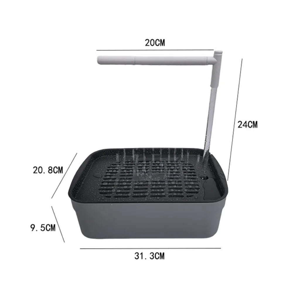 Electric Pet Bird Bath – USB Automatic Water Circulation Bathtub for Parrots
