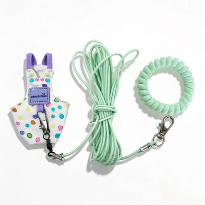 2m Super Light Parrot Clothes Outdoor Harness Bird Flying Leash Anti-lost Flight Suit for Sun Conurm