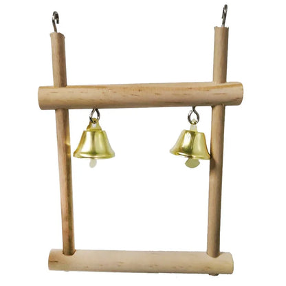 Bird Training Toy Set – 1/8PCS Wooden Swing & Chew Toys for Parrots
