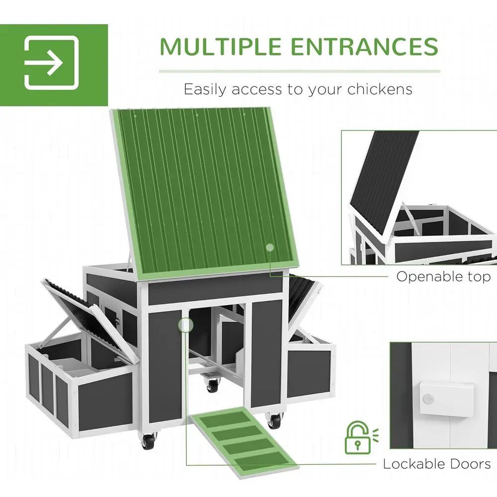 Outdoor Poultry Cage – Spacious Chicken Coop for Chickens, Rabbits & Small Animals