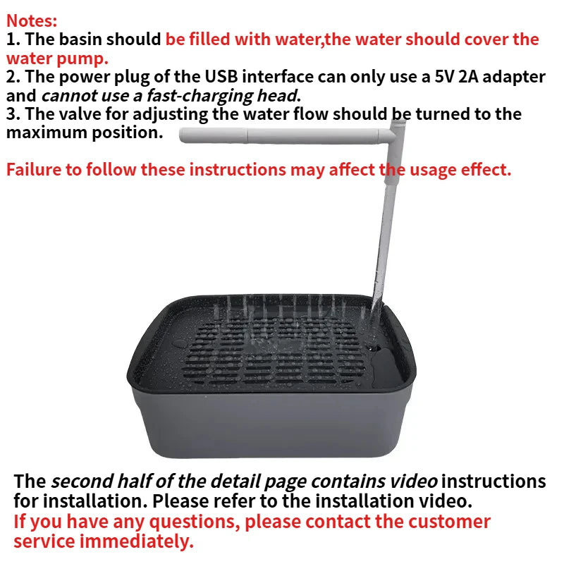 Bird Bathing Basin – Recirculating Water Shower for Parrots and Small Birds