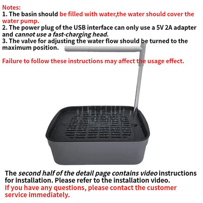Bird Bathing Basin – Recirculating Water Shower for Parrots and Small Birds