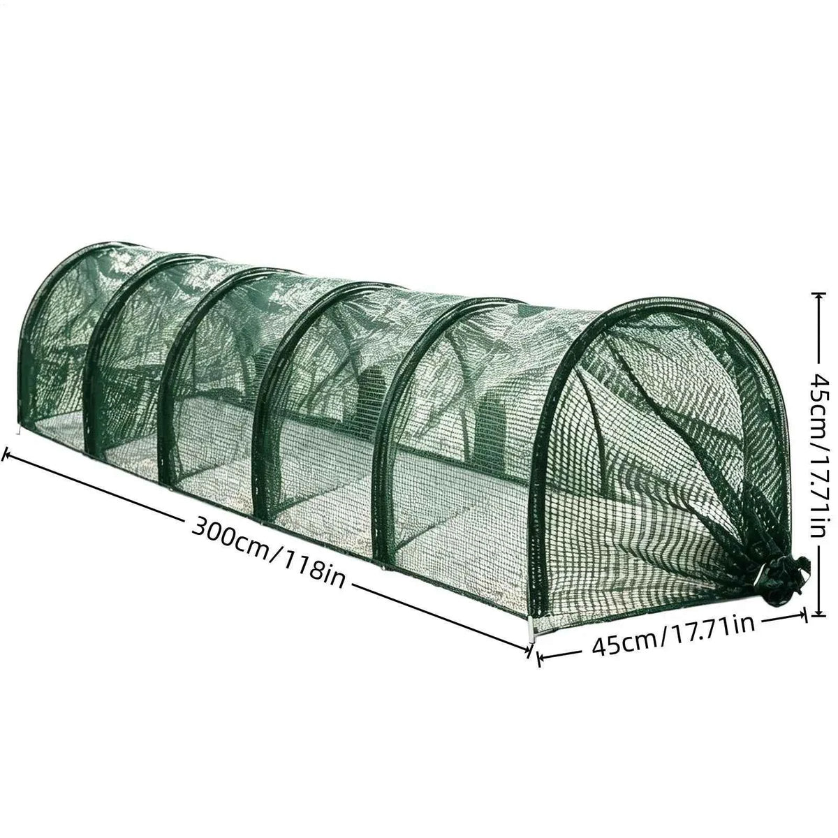 Foldable Chicken Tunnel Outdoor Metal Poultry Run Quick Install Flexible Yard Duck Goose Rabbit Quail Small Pet Enclosure