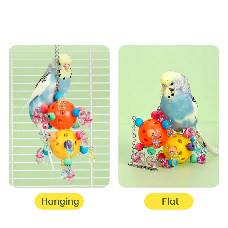 Cockatiel Foraging Swing Toy – Hanging Bite & Play Toy for Pet Birds