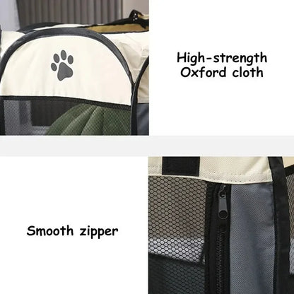 Portable Foldable Pet Tent Kennel Octagonal Fence Puppy Shelter Easy To Use Outdoor Easy Operation Large Dog Cages