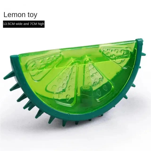 Frozen Pet Chew Toy – Durable Watermelon, Pineapple & Lemon Cooling Toy