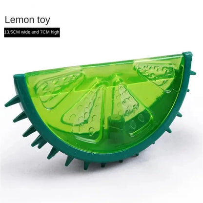 Frozen Pet Chew Toy – Durable Watermelon, Pineapple & Lemon Cooling Toy