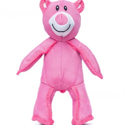 Tough Bear Dog Toy – Durable Squeaky Plush Toy for Aggressive Chewers