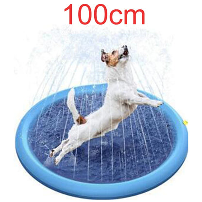 Dog Sprinkler Mat – Large Water Play Pad for Summer Cooling and Exercise
