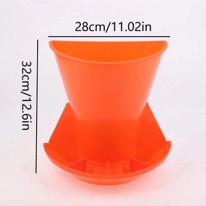 preferred Piglet Feeding Bowl Red Wall Mount Plastic Feeder Pig Feed Trough Farm Equipment for Livestock Housing Easy Clean