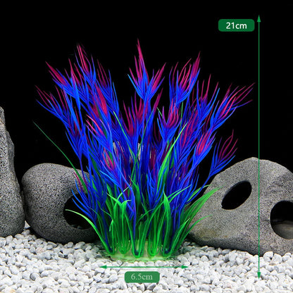 Artificial Aquarium Decor Plants Underwater Water Grass Aquatic Plastic Plants For Fish Tank Aquarium Decorations